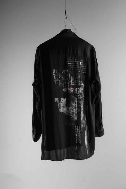 Y's Yohji Yamamoto F/W2023 - Printed Silk Shirt