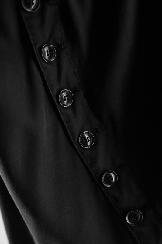 GOMME 2000s - Diagonal Button Tencel Sarouel Pants