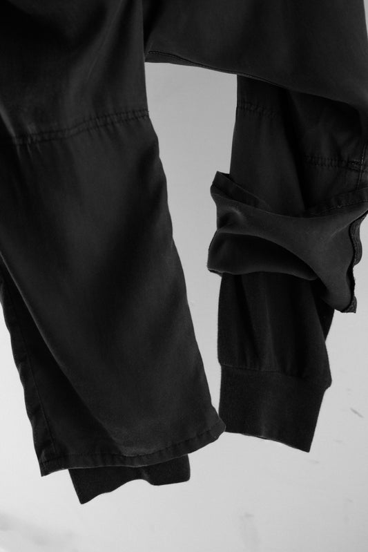 GOMME 2000s - Diagonal Button Tencel Sarouel Pants
