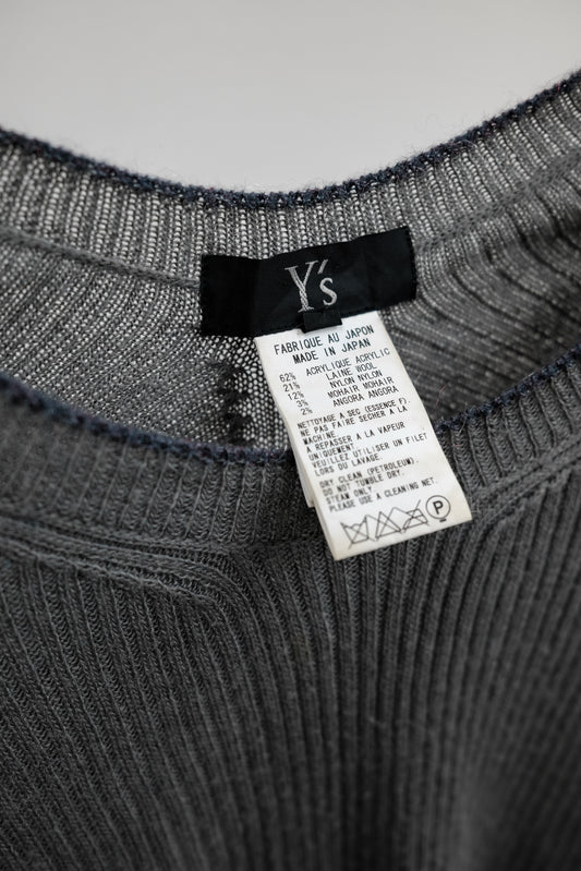 Y’s Yohji Yamamoto F/W2008 - 2-Tone Glove Sleeve Rib Knit