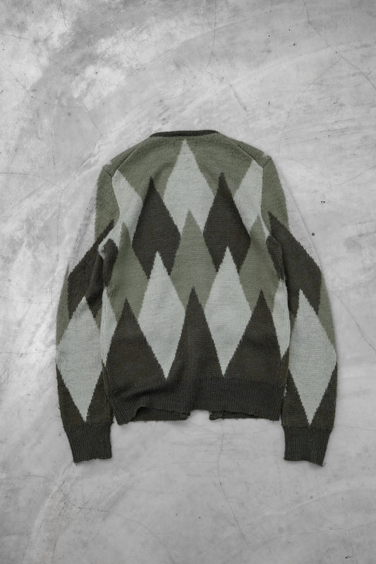 Number (N)ine F/W2008 “My Own Private Portland” - Argyle Zip Cardigan