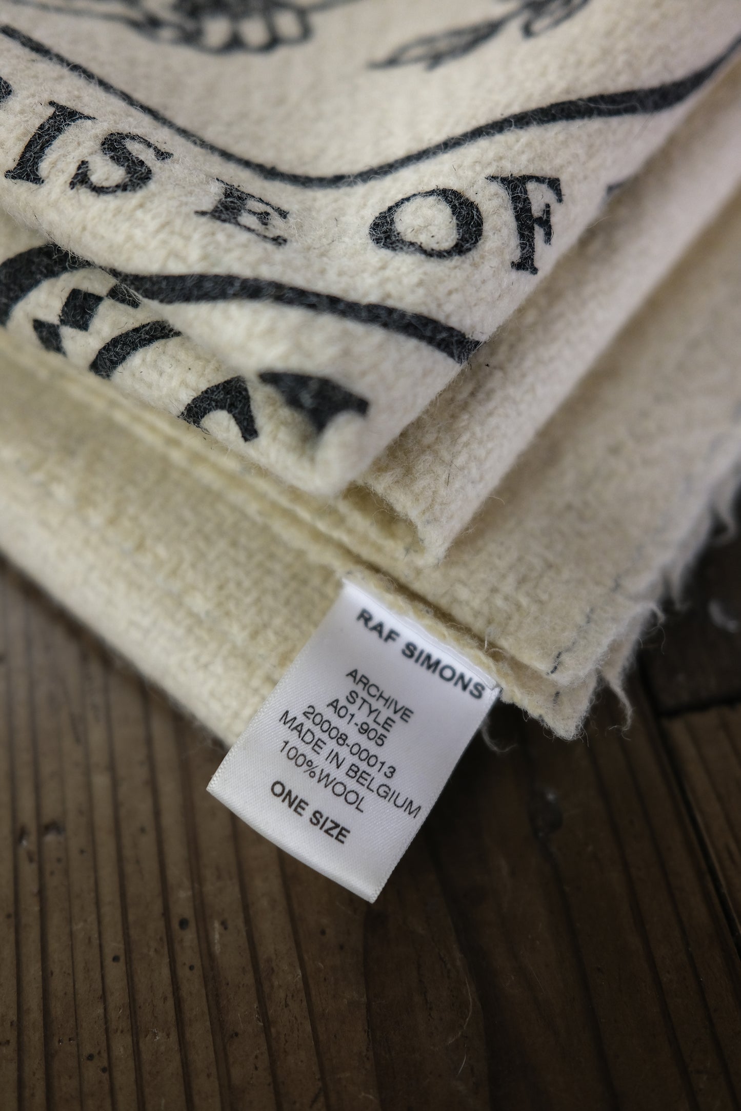 RAF SIMONS F/W2011 Archive Redux - Printed House Blanket