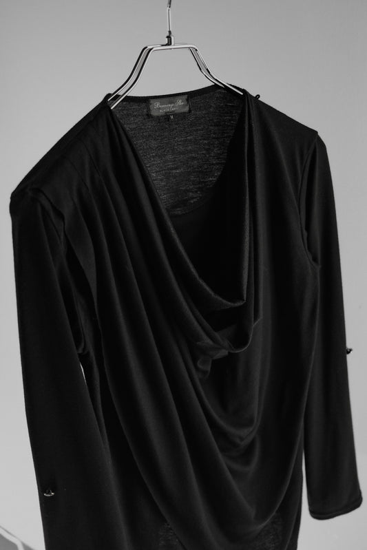 Bernings Sho 2000s - Cowl Neck Layered Top