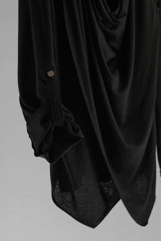 Bernings Sho 2000s - Cowl Neck Layered Top