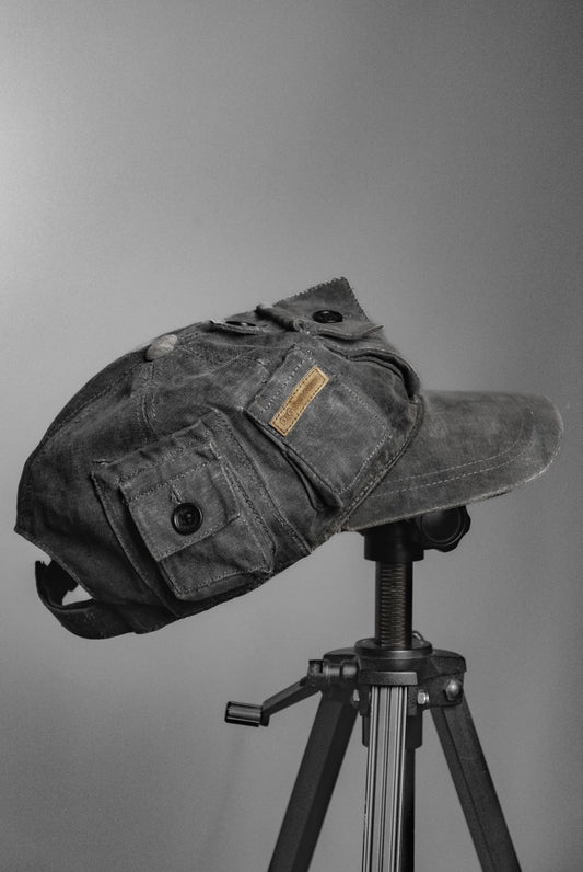 DOLCE & GABBANA Early 2000s - Moleskin Multi-Pocket Cargo Cap