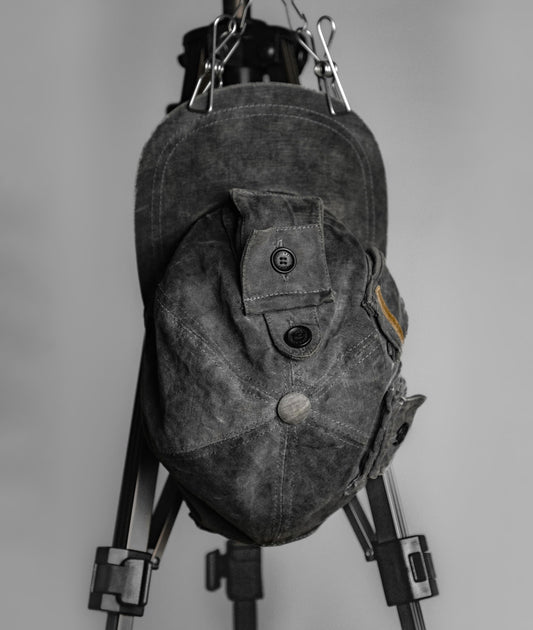 DOLCE & GABBANA Early 2000s - Moleskin Multi-Pocket Cargo Cap