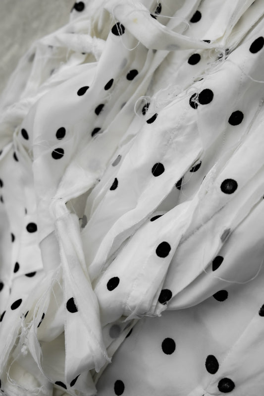 COMME des GARÇONS tricot S/S2003 - Polka Dot Fringe Vest