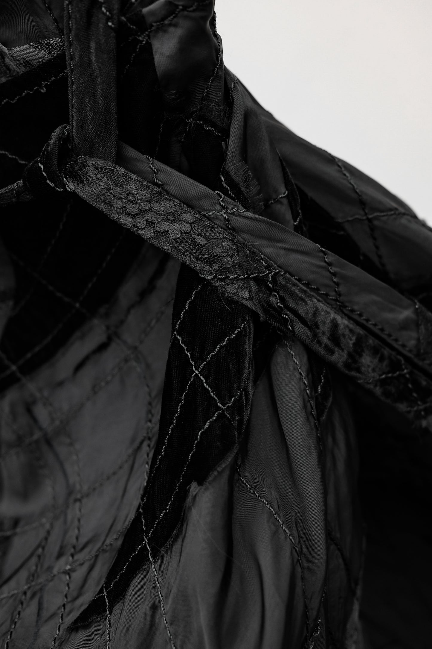 COMME des GARÇONS tricot F/W2005 - Paneled Quilted Wrap Skirt