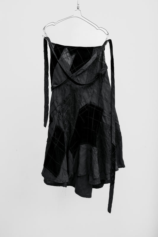 COMME des GARÇONS tricot F/W2005 - Paneled Quilted Wrap Skirt