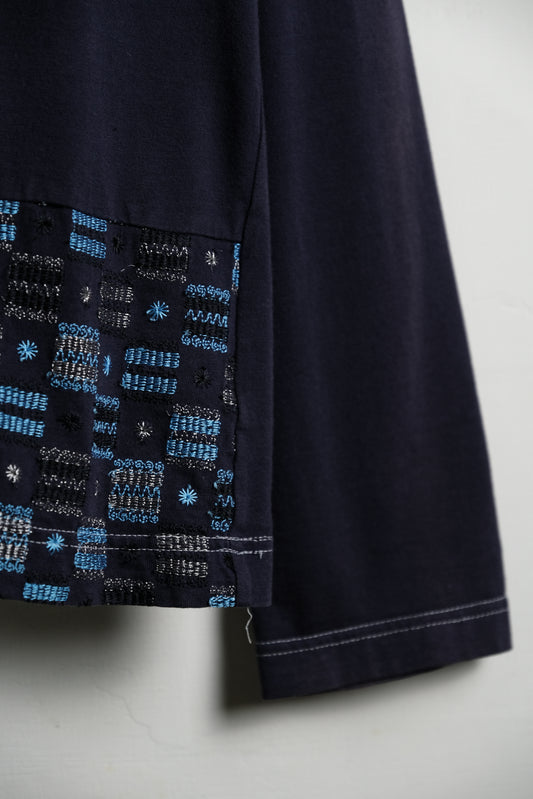 COMME des GARÇONS HOMME A/W2002 田中啓一時期 - Embroidered L/S Top