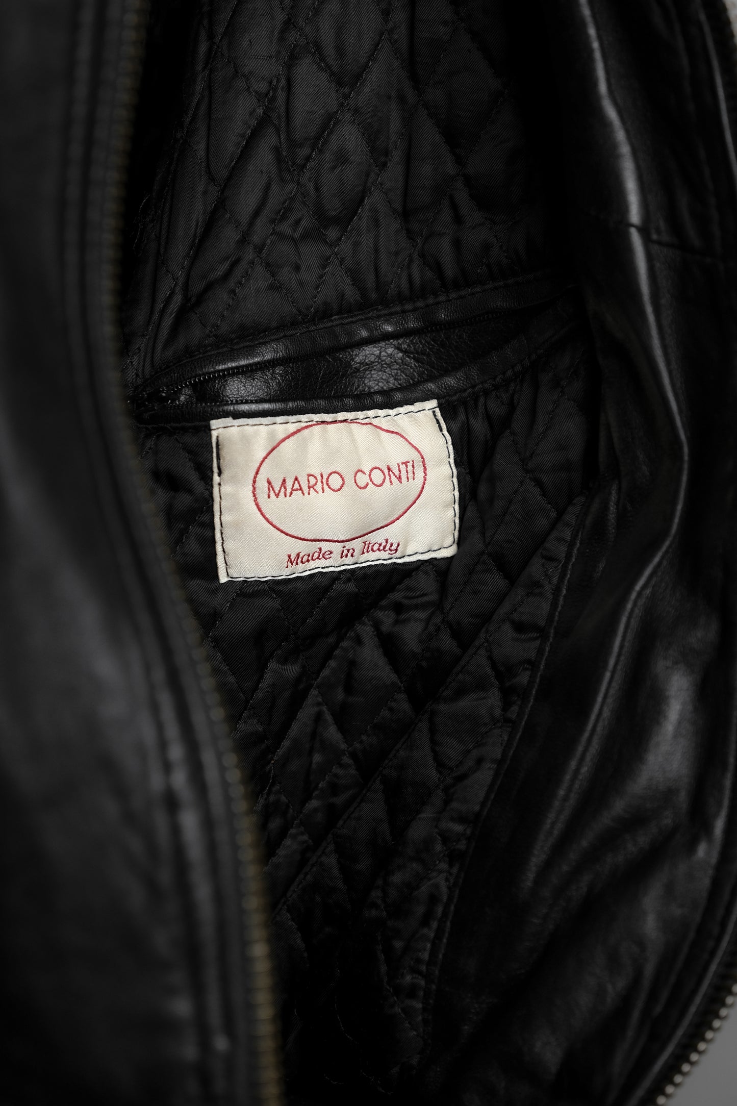 MARIO CONTI 1980-1990s - Multi Lampo-zip Leather Jacket