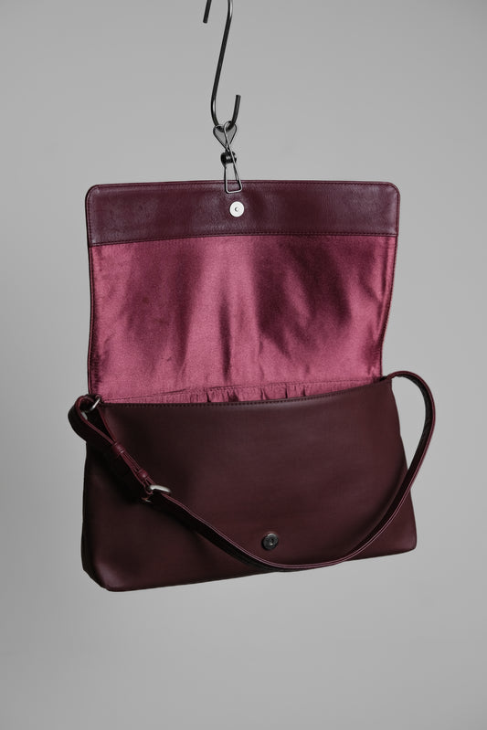 JEAN PAUL GAULTIER 1990s - Rose Embossed Handbag - Burgundy