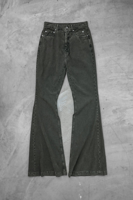 Rick Owens DRKSHDW F/W2023 - Bolan Bootcut Pants- Hustler Blue