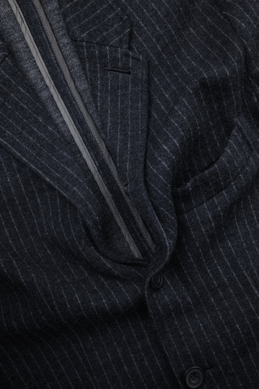 Dries Van Noten 1980s - Pinstriped Wool Twill Blazer
