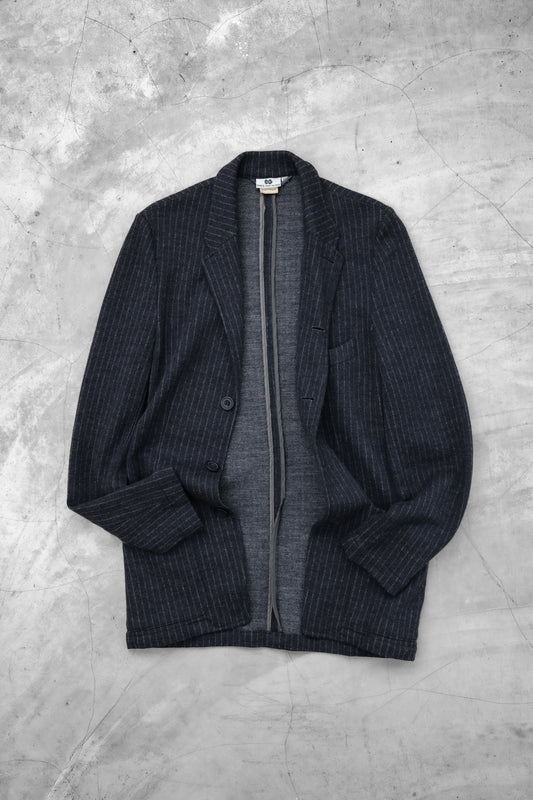 Dries Van Noten 1980s - Pinstriped Wool Twill Blazer