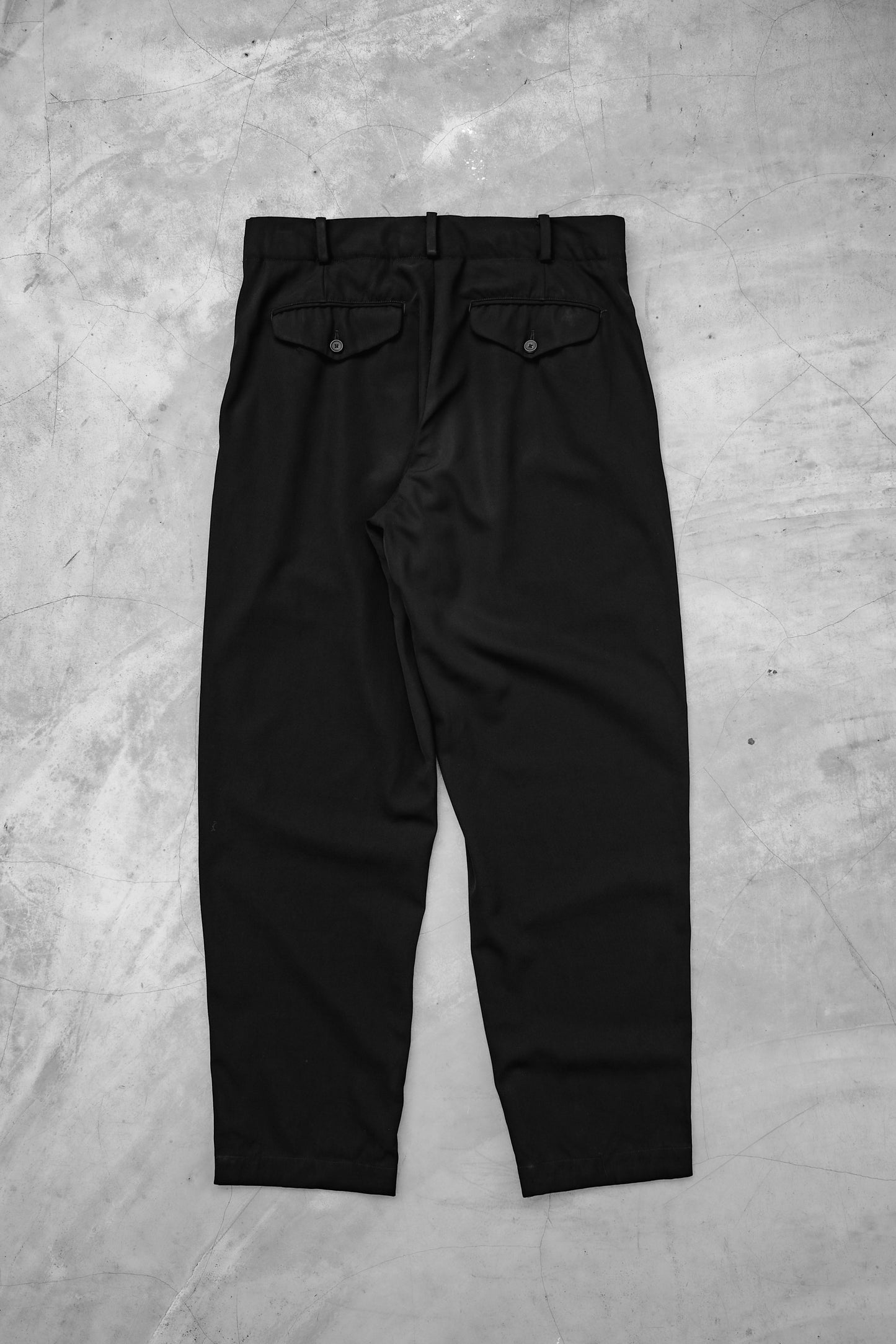 Yohji Yamamoto POUR HOMME 1980s - Wool Gabardine Tapered Trousers