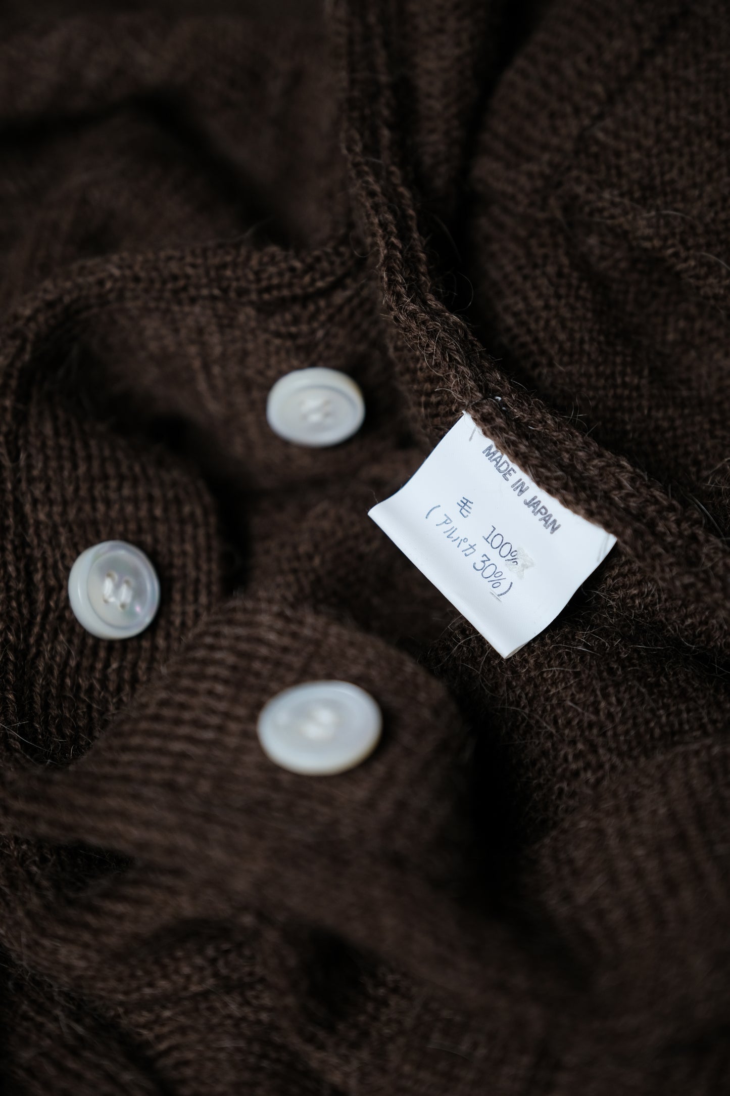 Y’s for men Early 1980’s - Alpaca/Wool Cardigan