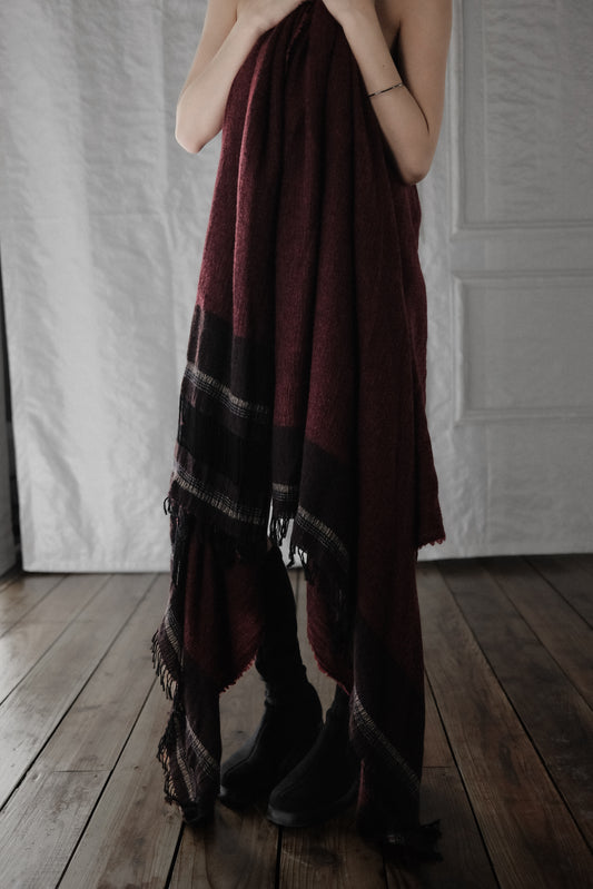 UMA WANG F/W2015 - Wool Oversized Shawl