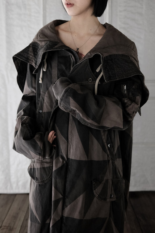 Rick Owens DRKSHDW F/W2012 - Geometric Camo Exploder Parka