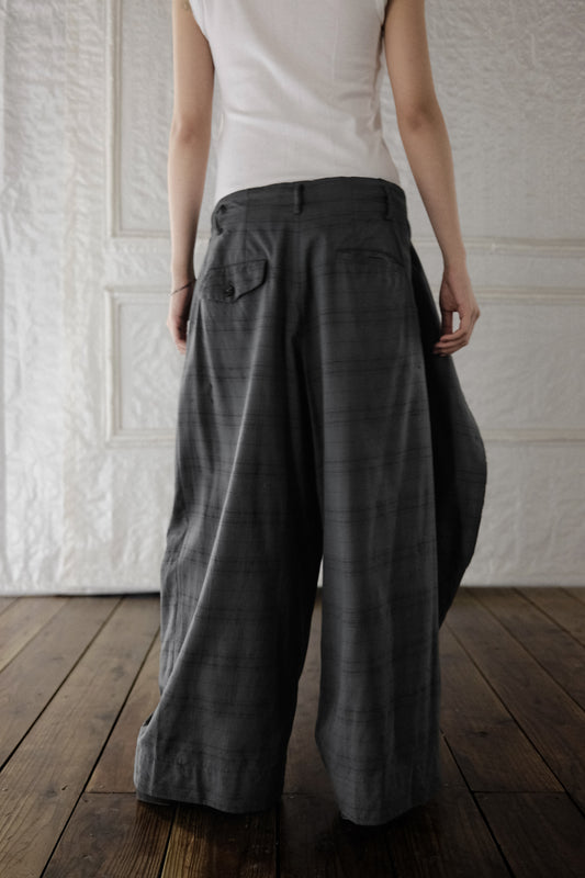 Junya Watanabe F/W1994 - Double Layered Check Wide Pants