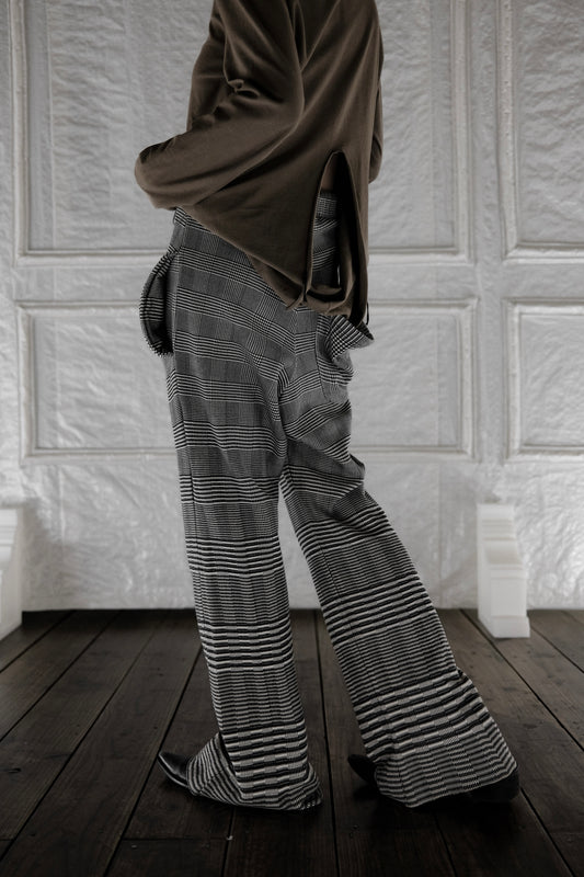 Undercover S/S2004 “Languid” - Check Flared Sweatpant