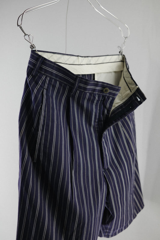 Marithé + François Girbaud for allegri 1984~1987 "MOMENTODUE" - Striped Shorts