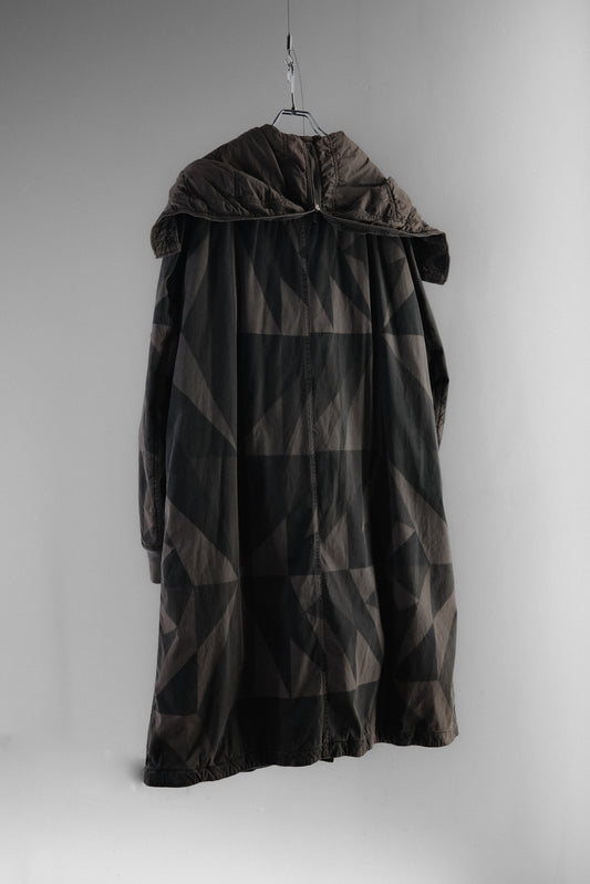 Rick Owens DRKSHDW F/W2012 - Geometric Camo Exploder Parka