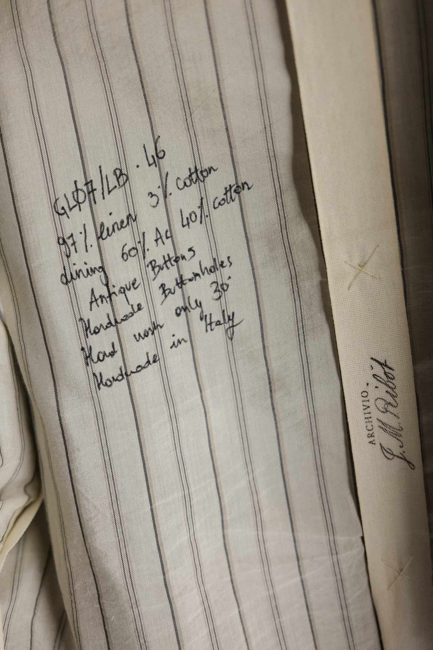 ARCHIVIO J.M. Ribot - Linen Waistcoat