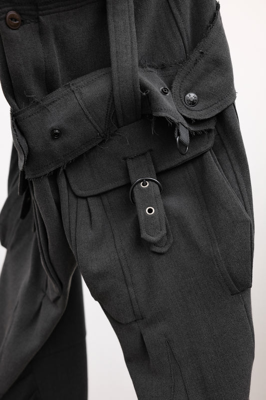 Marithé + François Girbaud Early 2000’s - 3D-Cut Bondage Cargo Pants