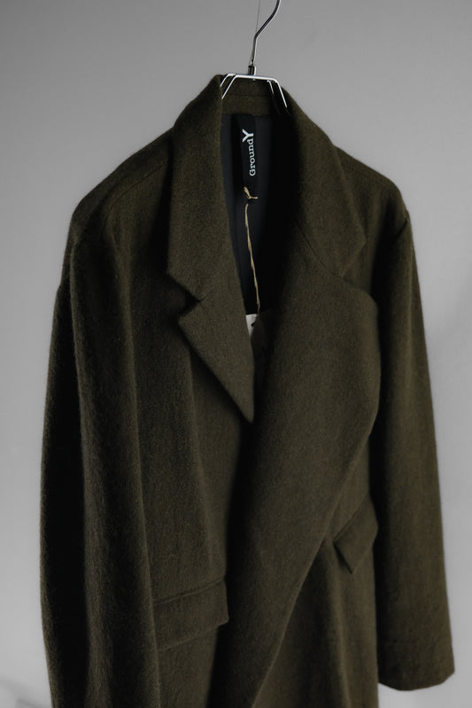 Ground Y Yohji Yamamoto F/W2018 - Wool Asymmetric jacket