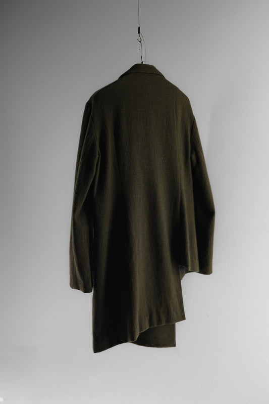Ground Y Yohji Yamamoto F/W2018 - Wool Asymmetric jacket