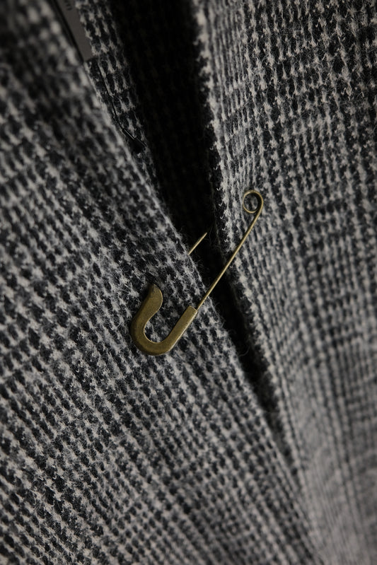 ATTACHMENT KAZUYUKI KUMAGAI F/W2018 - Knit Tweed Stole Coat