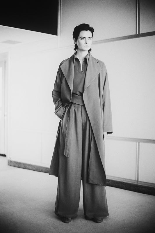 Issey Miyake F/W2021 - Waist Belted Wide Pants
