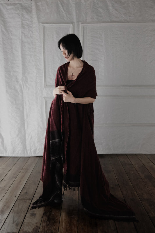 UMA WANG F/W2015 - Wool Oversized Shawl