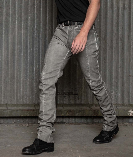 MARCEL EVERETTE - Overlock J-Cut Denim Pants