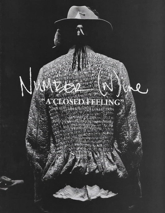 Number (N)ine F/W2009 “A CLOSE FEELING” - Velvet-Trim Silk / Cotton Shirt