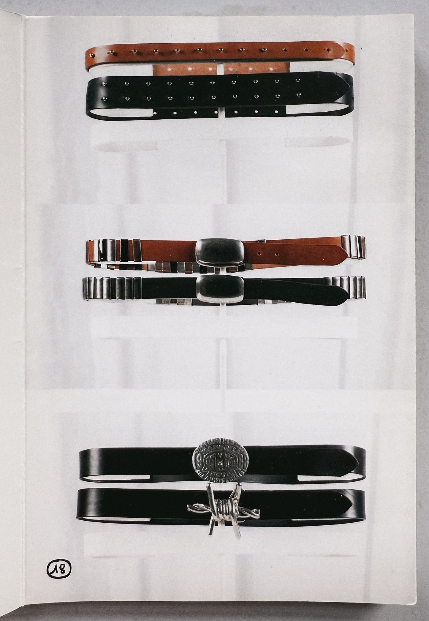 Martin Margiela ⑪ F/W2008 - Screw Buckle Leather Belt