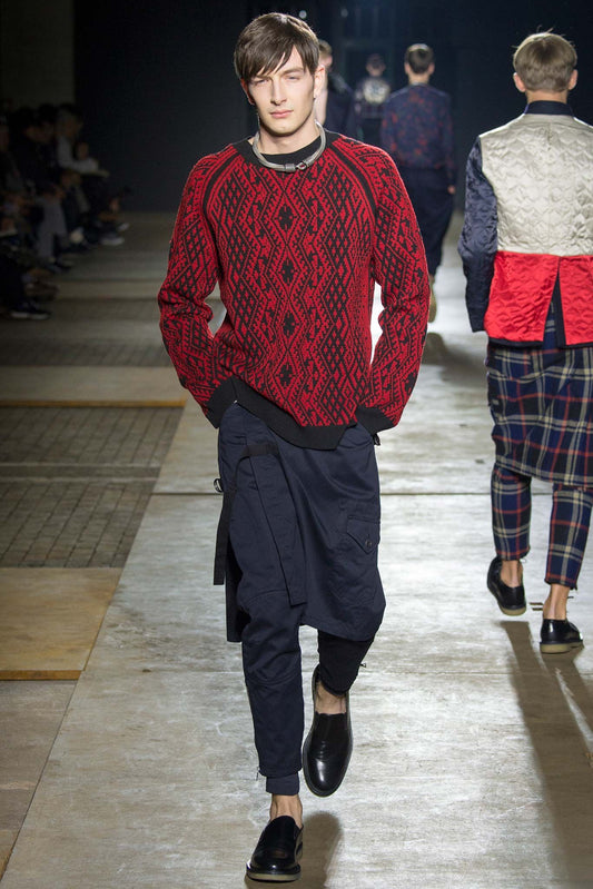 Dries Van Noten F/W2015 - Military Wrap Skirt Pants