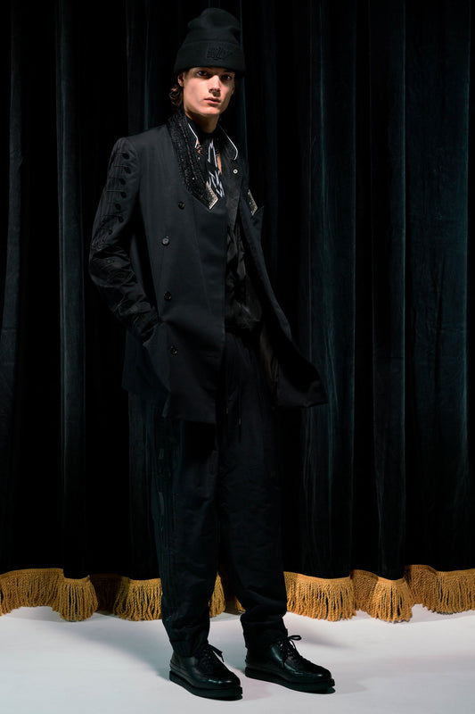 TAKAHIROMIYASHITA TheSoloist. S/S2018 “Femme Fatale Fellow” - Musical Note Embroidered Coat