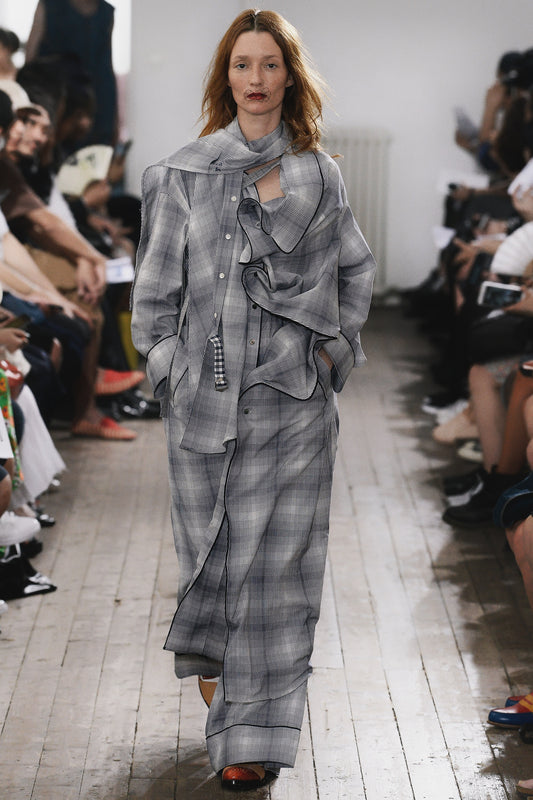 Facetasm S/S2018 - Curve Plaid Pajama Pants