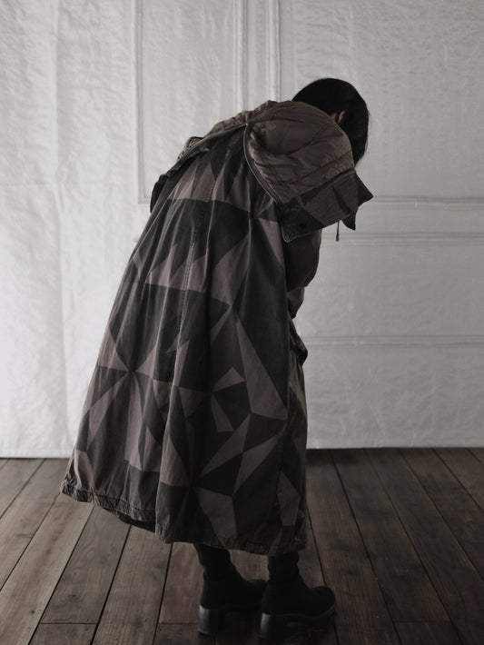 Rick Owens DRKSHDW F/W2012 - Geometric Camo Exploder Parka