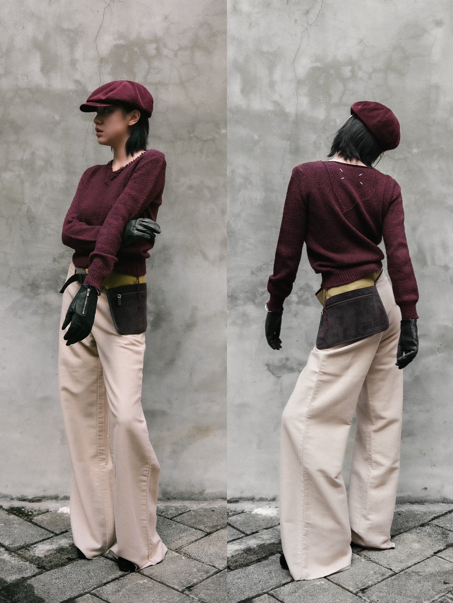 Martin Margiela ⑥ S/S2000 - Moleskin Wide Leg Trousers