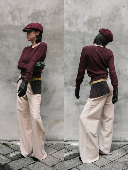 Martin Margiela ⑥ S/S2000 - Moleskin Wide Leg Trousers