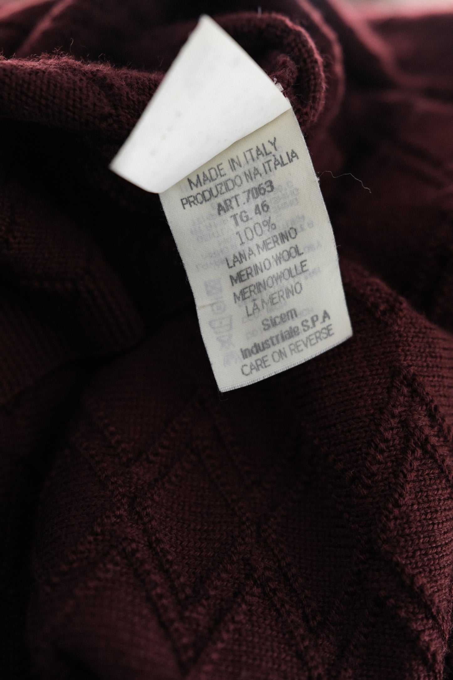 Giorgio Armani 1990s - Merino Wool Zip Collar Sweater