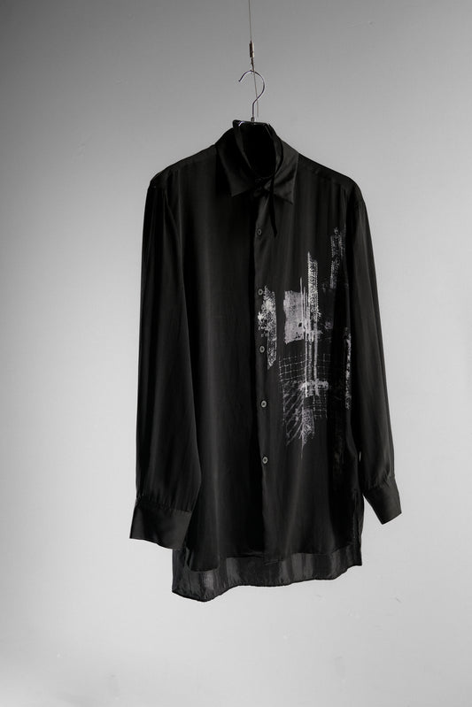 Y's Yohji Yamamoto F/W2023 - Printed Silk Shirt