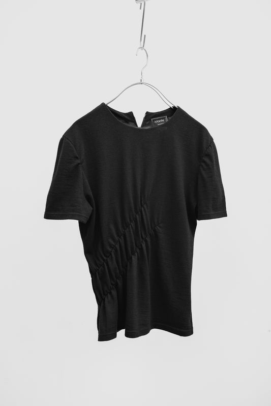 Istante by Versace 1998 - Gathered Wool Cut & Sew