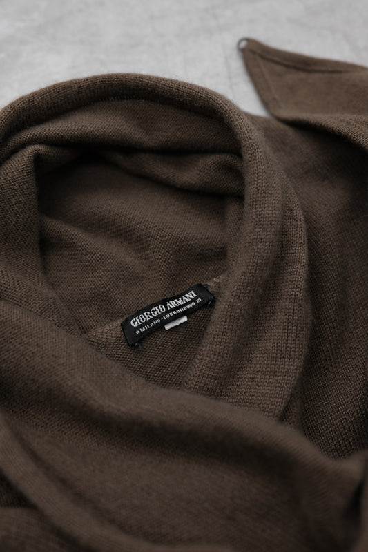 Giorgio Armani 1990s - Wrap Collar Cashmere Knit