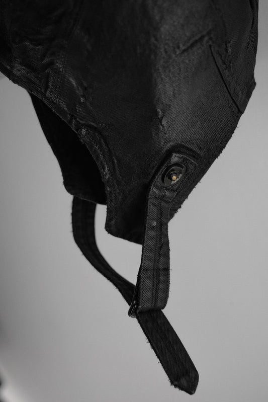 Julius F/W2025 - Coated 12oz Denim Flight Cap