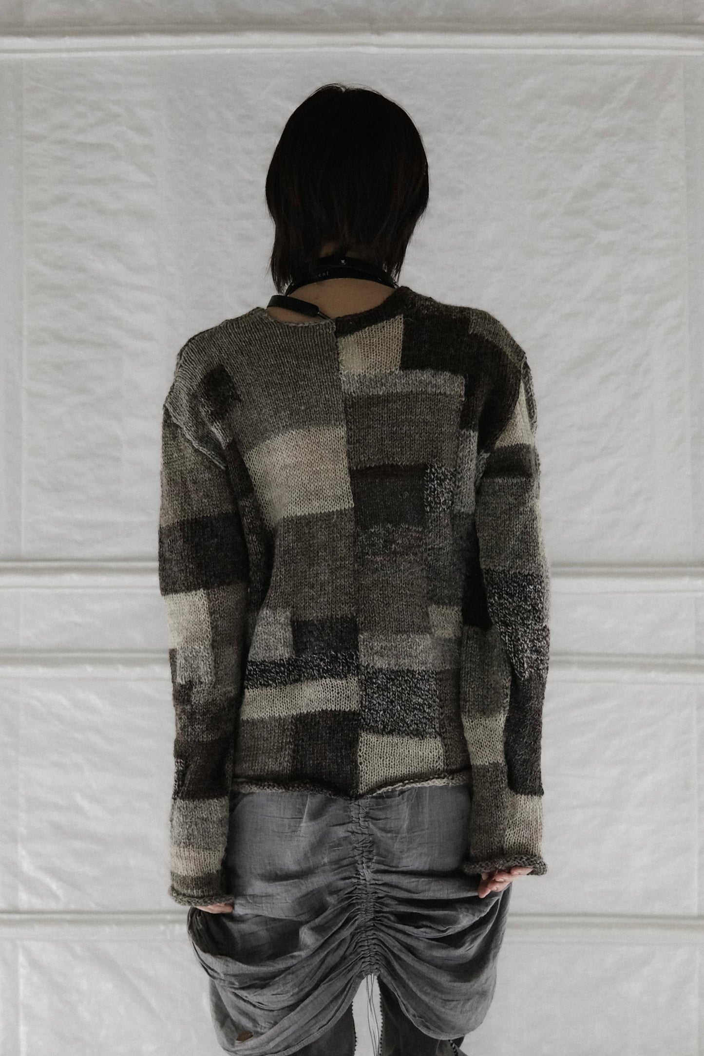 John Alexander Skelton F/W2020 CVIII - Patchwork Knit Sweater