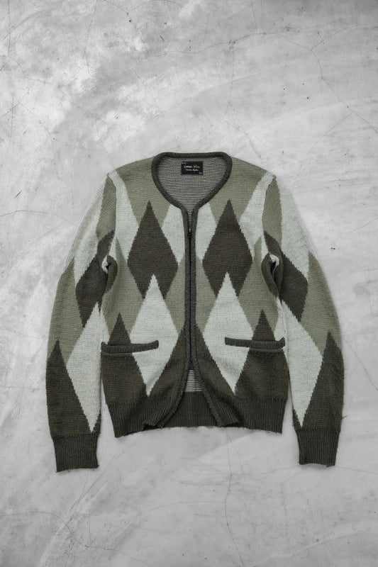 Number (N)ine F/W2008 “My Own Private Portland” - Argyle Zip Cardigan